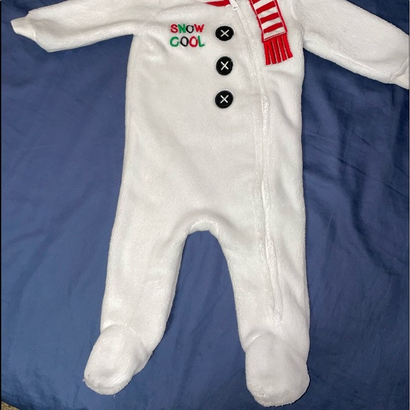 Koala Kids 3/6 month Snowman matching outfit, pjs - Picture 7 of 8